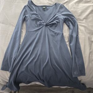 Wild Fable Soft Blue Long Sleeve Dress